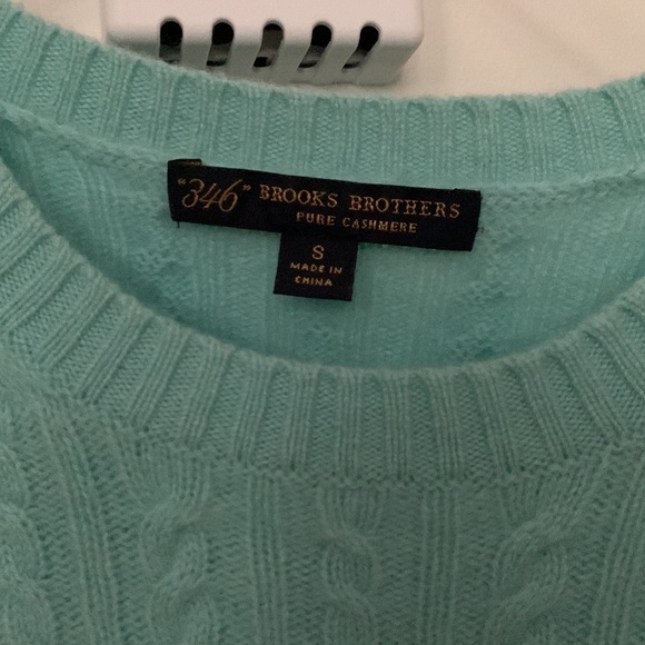 Brooks Brothers Mint “346” Pure Cashmere Sweater - Picture 2 of 4